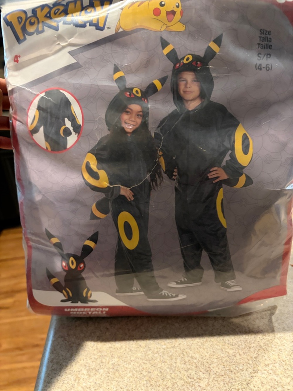 Pokémon Umbreon Kids Black and Yellow Costume
